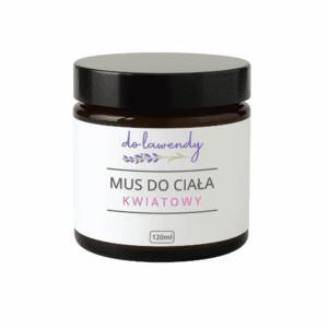 Mus do ciała kwiatowy 120 ml w ciemnym słoiczku