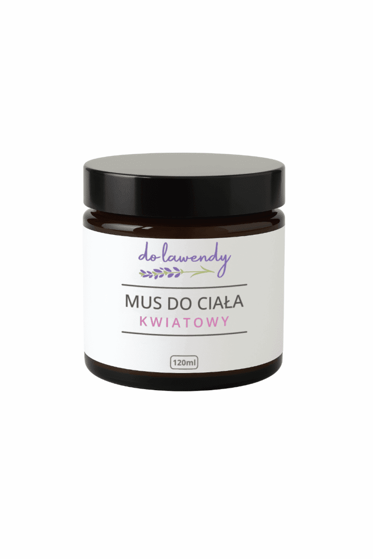 Mus do ciała kwiatowy 120 ml w ciemnym słoiczku