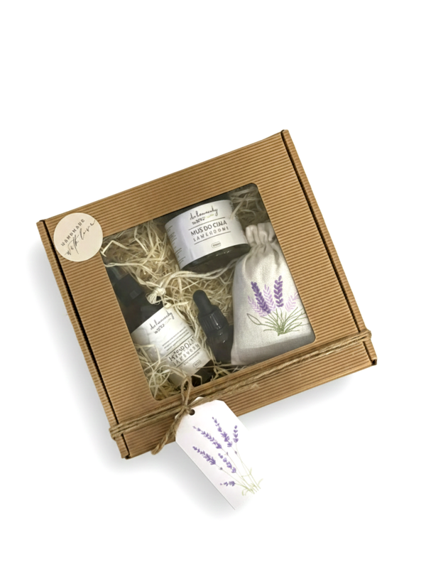 Zestaw prezentowy #3: mus, olejek, hydrolat, woreczek lawendowy