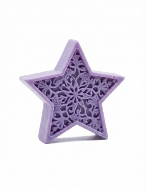 Naturalne mydło lawendowe – gwiazdka