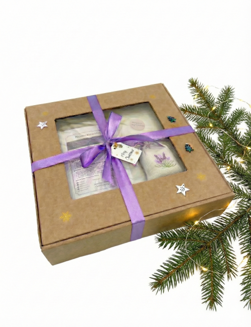 Zestaw prezentowy #2: poduszka, hydrolat, woreczek lawendowy